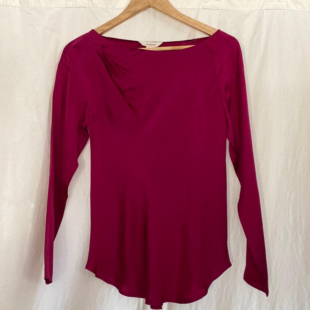 Sundance Catalog 100% silk blouse; XS